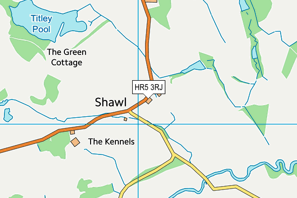 HR5 3RJ map - OS VectorMap District (Ordnance Survey)