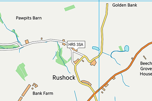 HR5 3SA map - OS VectorMap District (Ordnance Survey) HR5 3SA map - OS VectorMap District (Ordnance Survey)