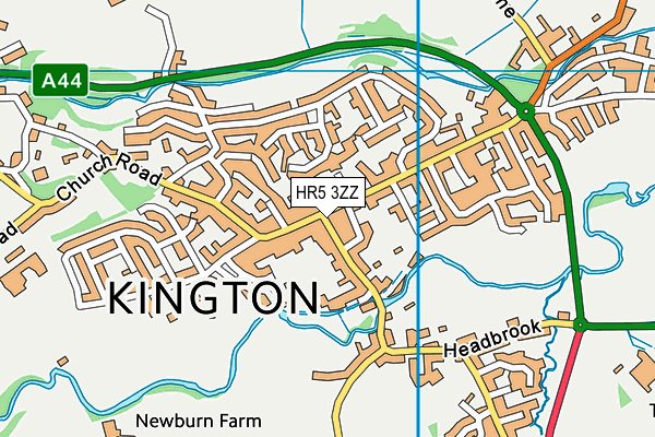HR5 3ZZ map - OS VectorMap District (Ordnance Survey) HR5 3ZZ map - OS VectorMap District (Ordnance Survey)