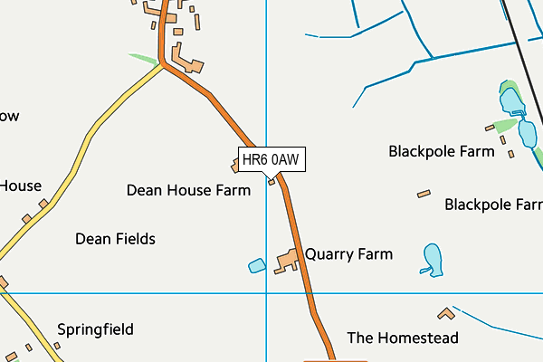 HR6 0AW map - OS VectorMap District (Ordnance Survey) HR6 0AW map - OS VectorMap District (Ordnance Survey)