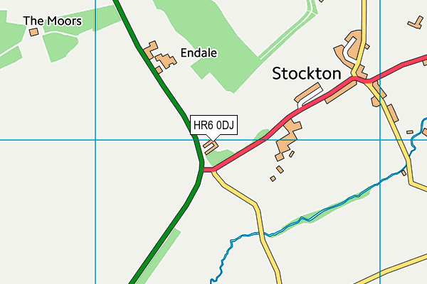 HR6 0DJ map - OS VectorMap District (Ordnance Survey)