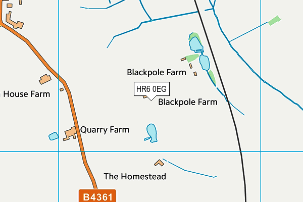 HR6 0EG map - OS VectorMap District (Ordnance Survey) HR6 0EG map - OS VectorMap District (Ordnance Survey)