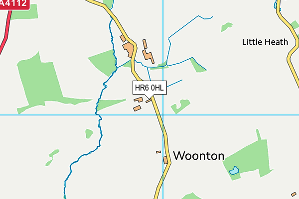 HR6 0HL map - OS VectorMap District (Ordnance Survey)