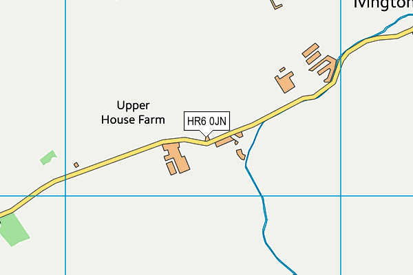 HR6 0JN map - OS VectorMap District (Ordnance Survey)