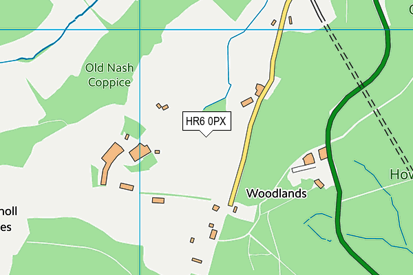 HR6 0PX map - OS VectorMap District (Ordnance Survey) HR6 0PX map - OS VectorMap District (Ordnance Survey)