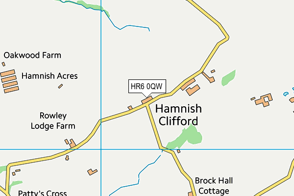 HR6 0QW map - OS VectorMap District (Ordnance Survey)