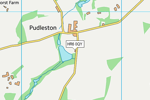 HR6 0QY map - OS VectorMap District (Ordnance Survey) HR6 0QY map - OS VectorMap District (Ordnance Survey)