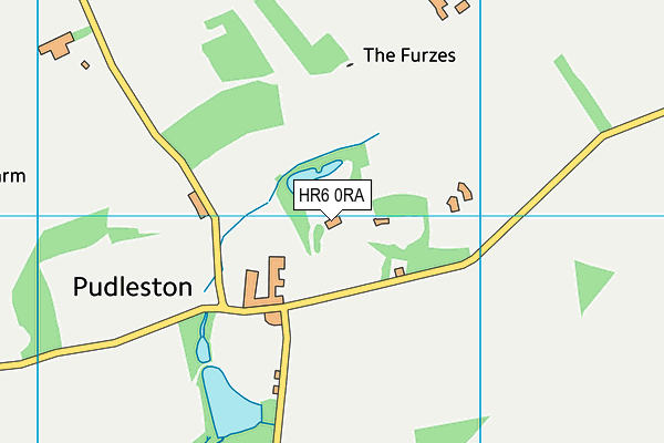HR6 0RA map - OS VectorMap District (Ordnance Survey)