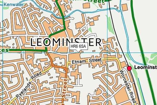 HR6 6SA map - OS VectorMap District (Ordnance Survey) HR6 6SA map - OS VectorMap District (Ordnance Survey)