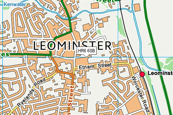 HR6 6SB map - OS VectorMap District (Ordnance Survey) HR6 6SB map - OS VectorMap District (Ordnance Survey)