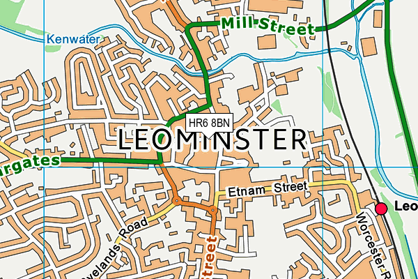 HR6 8BN map - OS VectorMap District (Ordnance Survey) HR6 8BN map - OS VectorMap District (Ordnance Survey)