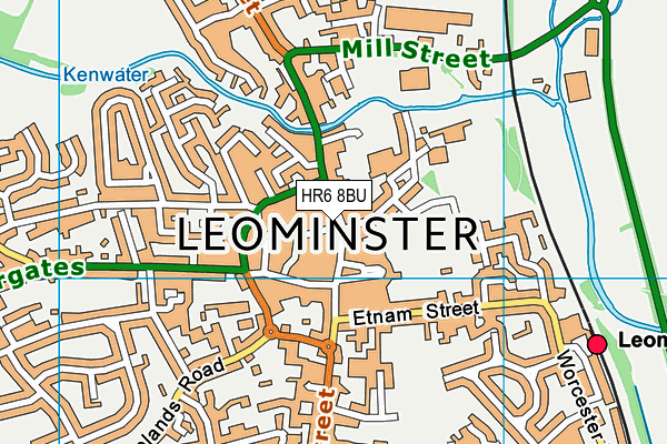 HR6 8BU map - OS VectorMap District (Ordnance Survey) HR6 8BU map - OS VectorMap District (Ordnance Survey)