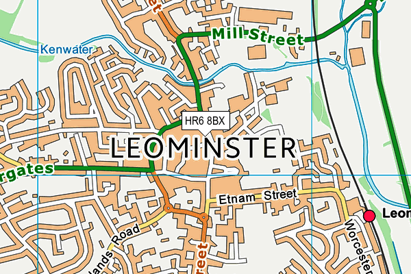 HR6 8BX map - OS VectorMap District (Ordnance Survey) HR6 8BX map - OS VectorMap District (Ordnance Survey)