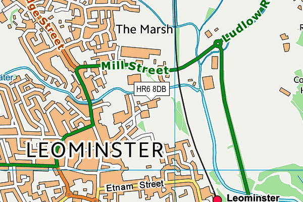 HR6 8DB map - OS VectorMap District (Ordnance Survey) HR6 8DB map - OS VectorMap District (Ordnance Survey)