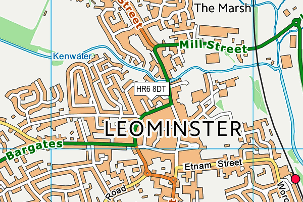 HR6 8DT map - OS VectorMap District (Ordnance Survey) HR6 8DT map - OS VectorMap District (Ordnance Survey)