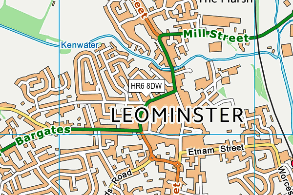 HR6 8DW map - OS VectorMap District (Ordnance Survey) HR6 8DW map - OS VectorMap District (Ordnance Survey)