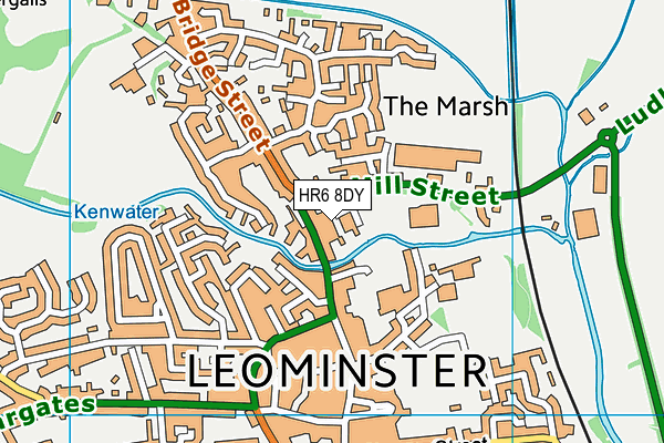 HR6 8DY map - OS VectorMap District (Ordnance Survey) HR6 8DY map - OS VectorMap District (Ordnance Survey)