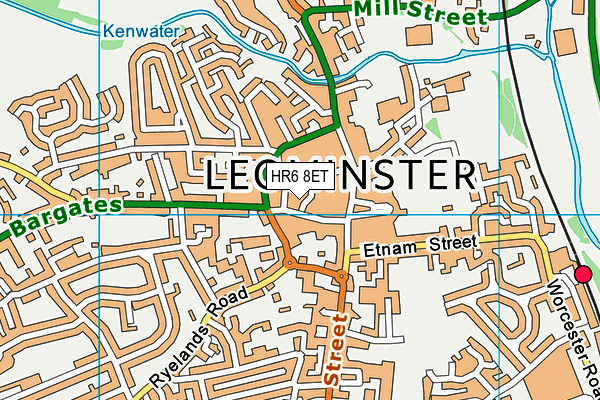 HR6 8ET map - OS VectorMap District (Ordnance Survey) HR6 8ET map - OS VectorMap District (Ordnance Survey)