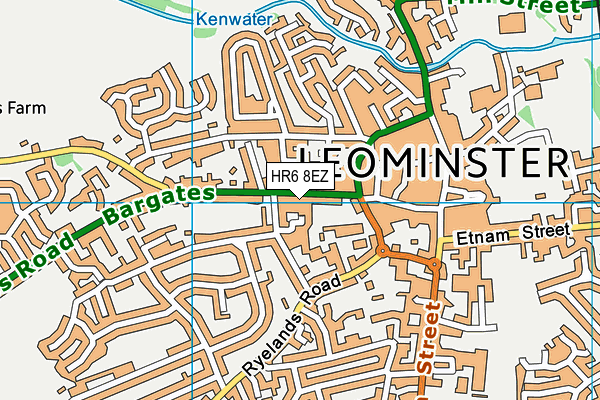 HR6 8EZ map - OS VectorMap District (Ordnance Survey) HR6 8EZ map - OS VectorMap District (Ordnance Survey)