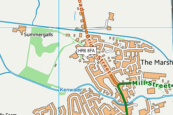 HR6 8FA map - OS VectorMap District (Ordnance Survey) HR6 8FA map - OS VectorMap District (Ordnance Survey)