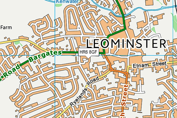HR6 8GF map - OS VectorMap District (Ordnance Survey) HR6 8GF map - OS VectorMap District (Ordnance Survey)