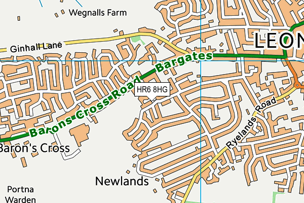 HR6 8HG map - OS VectorMap District (Ordnance Survey) HR6 8HG map - OS VectorMap District (Ordnance Survey)