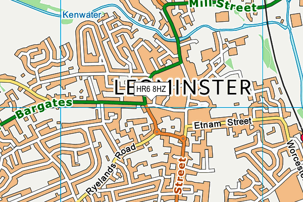 HR6 8HZ map - OS VectorMap District (Ordnance Survey) HR6 8HZ map - OS VectorMap District (Ordnance Survey)