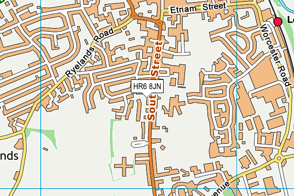 HR6 8JN map - OS VectorMap District (Ordnance Survey) HR6 8JN map - OS VectorMap District (Ordnance Survey)