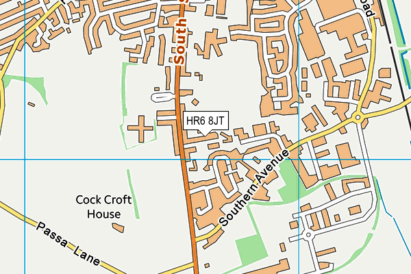 HR6 8JT map - OS VectorMap District (Ordnance Survey) HR6 8JT map - OS VectorMap District (Ordnance Survey)