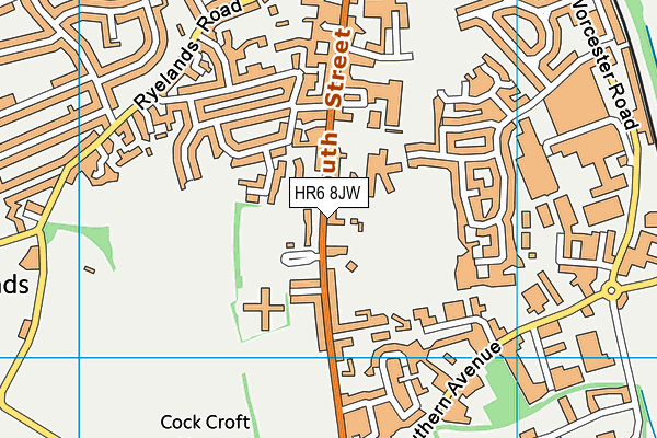 HR6 8JW map - OS VectorMap District (Ordnance Survey) HR6 8JW map - OS VectorMap District (Ordnance Survey)