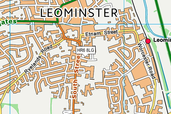 HR6 8LG map - OS VectorMap District (Ordnance Survey) HR6 8LG map - OS VectorMap District (Ordnance Survey)