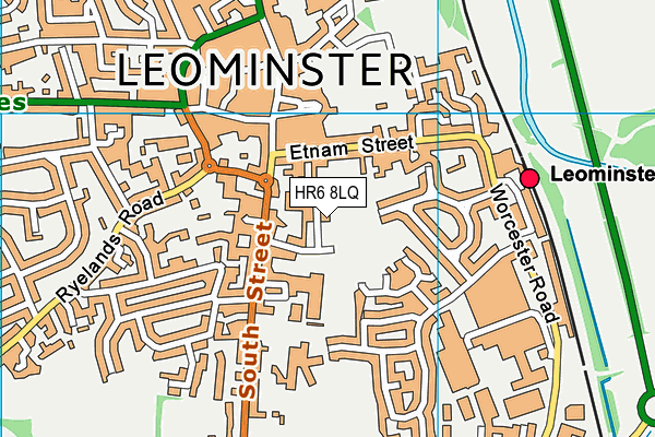 HR6 8LQ map - OS VectorMap District (Ordnance Survey) HR6 8LQ map - OS VectorMap District (Ordnance Survey)