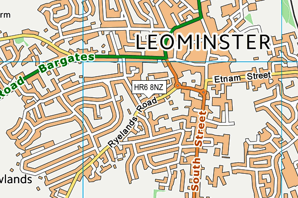 HR6 8NZ map - OS VectorMap District (Ordnance Survey) HR6 8NZ map - OS VectorMap District (Ordnance Survey)