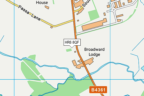 HR6 8QF map - OS VectorMap District (Ordnance Survey) HR6 8QF map - OS VectorMap District (Ordnance Survey)