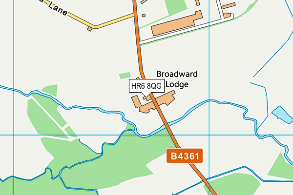 HR6 8QG map - OS VectorMap District (Ordnance Survey) HR6 8QG map - OS VectorMap District (Ordnance Survey)