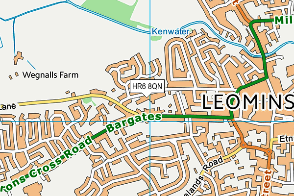 HR6 8QN map - OS VectorMap District (Ordnance Survey) HR6 8QN map - OS VectorMap District (Ordnance Survey)