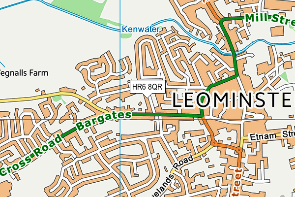 HR6 8QR map - OS VectorMap District (Ordnance Survey) HR6 8QR map - OS VectorMap District (Ordnance Survey)