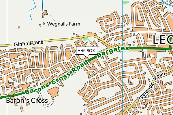 HR6 8QX map - OS VectorMap District (Ordnance Survey) HR6 8QX map - OS VectorMap District (Ordnance Survey)
