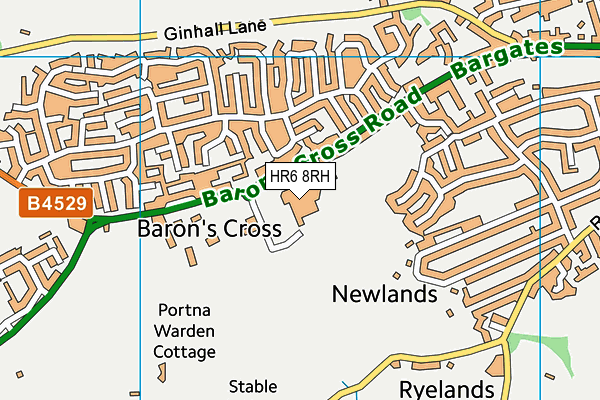 HR6 8RH map - OS VectorMap District (Ordnance Survey) HR6 8RH map - OS VectorMap District (Ordnance Survey)