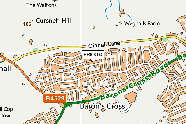 HR6 8TQ map - OS VectorMap District (Ordnance Survey) HR6 8TQ map - OS VectorMap District (Ordnance Survey)