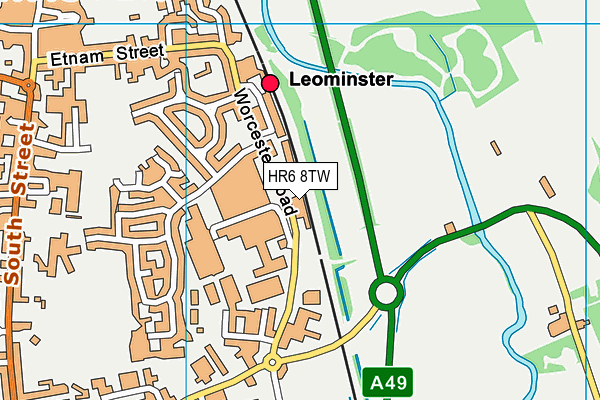 HR6 8TW map - OS VectorMap District (Ordnance Survey) HR6 8TW map - OS VectorMap District (Ordnance Survey)
