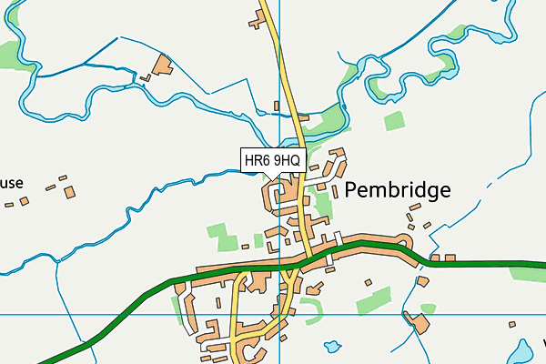 HR6 9HQ map - OS VectorMap District (Ordnance Survey)