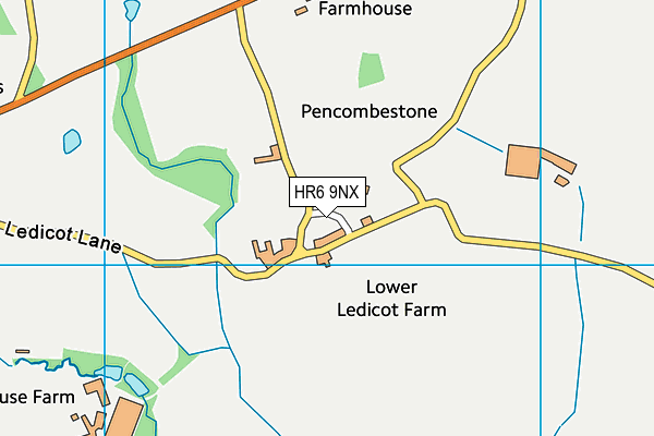 HR6 9NX map - OS VectorMap District (Ordnance Survey) HR6 9NX map - OS VectorMap District (Ordnance Survey)