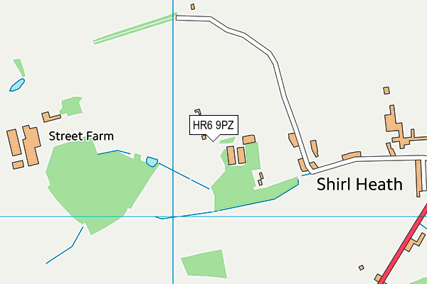 HR6 9PZ map - OS VectorMap District (Ordnance Survey) HR6 9PZ map - OS VectorMap District (Ordnance Survey)