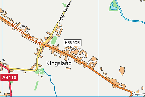HR6 9QR map - OS VectorMap District (Ordnance Survey)