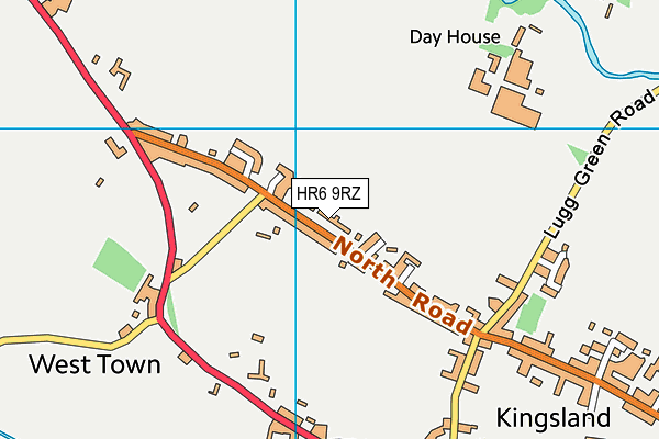 HR6 9RZ map - OS VectorMap District (Ordnance Survey) HR6 9RZ map - OS VectorMap District (Ordnance Survey)