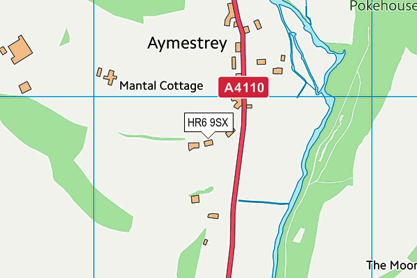HR6 9SX map - OS VectorMap District (Ordnance Survey) HR6 9SX map - OS VectorMap District (Ordnance Survey)