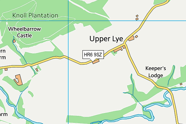 HR6 9SZ map - OS VectorMap District (Ordnance Survey)