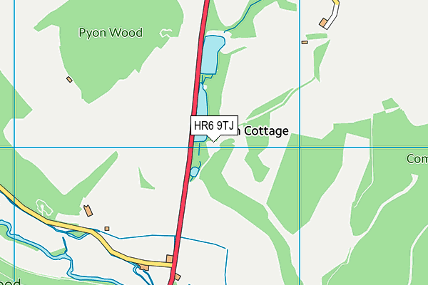HR6 9TJ map - OS VectorMap District (Ordnance Survey) HR6 9TJ map - OS VectorMap District (Ordnance Survey)