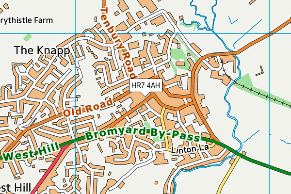 HR7 4AH map - OS VectorMap District (Ordnance Survey) HR7 4AH map - OS VectorMap District (Ordnance Survey)